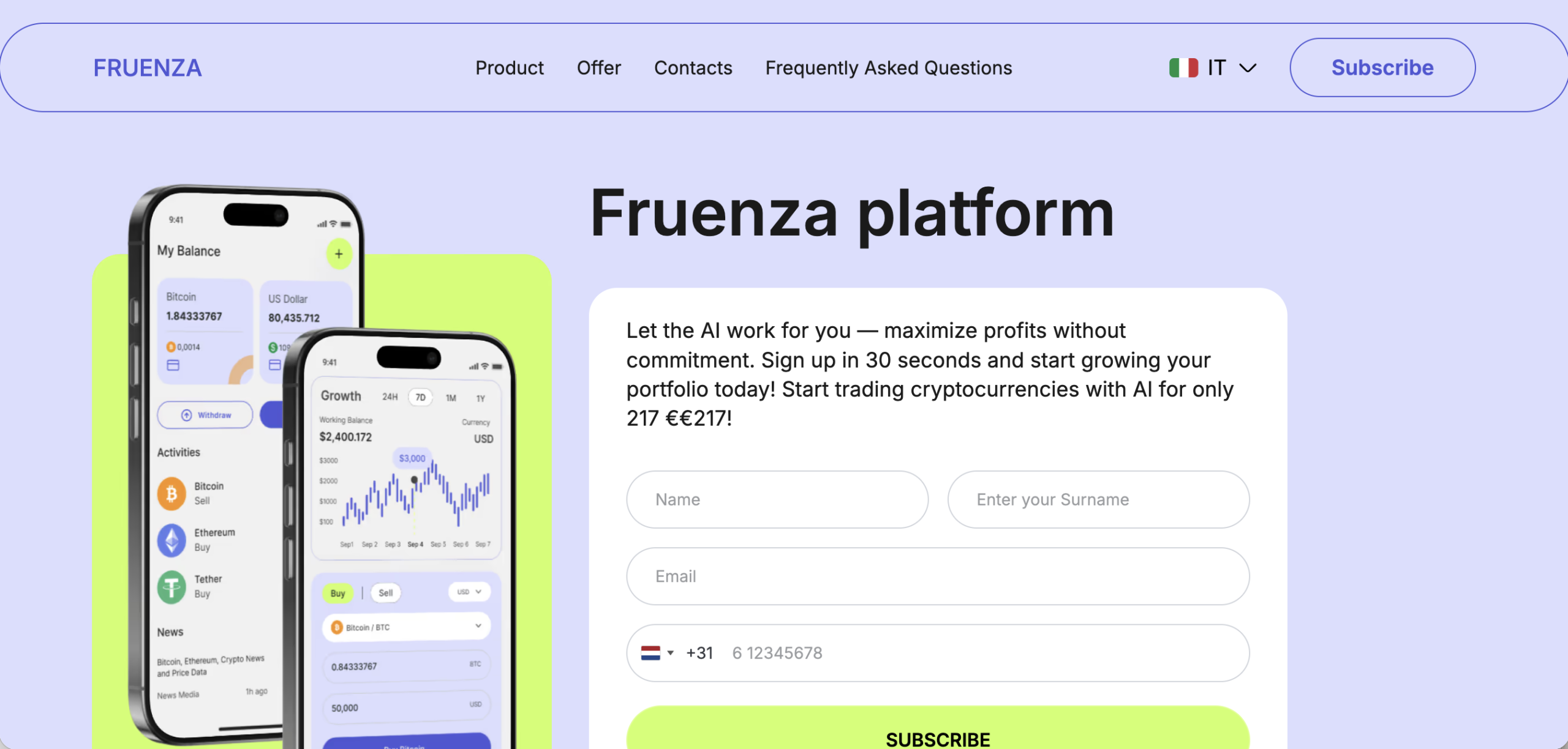 Fruenza investment platform review