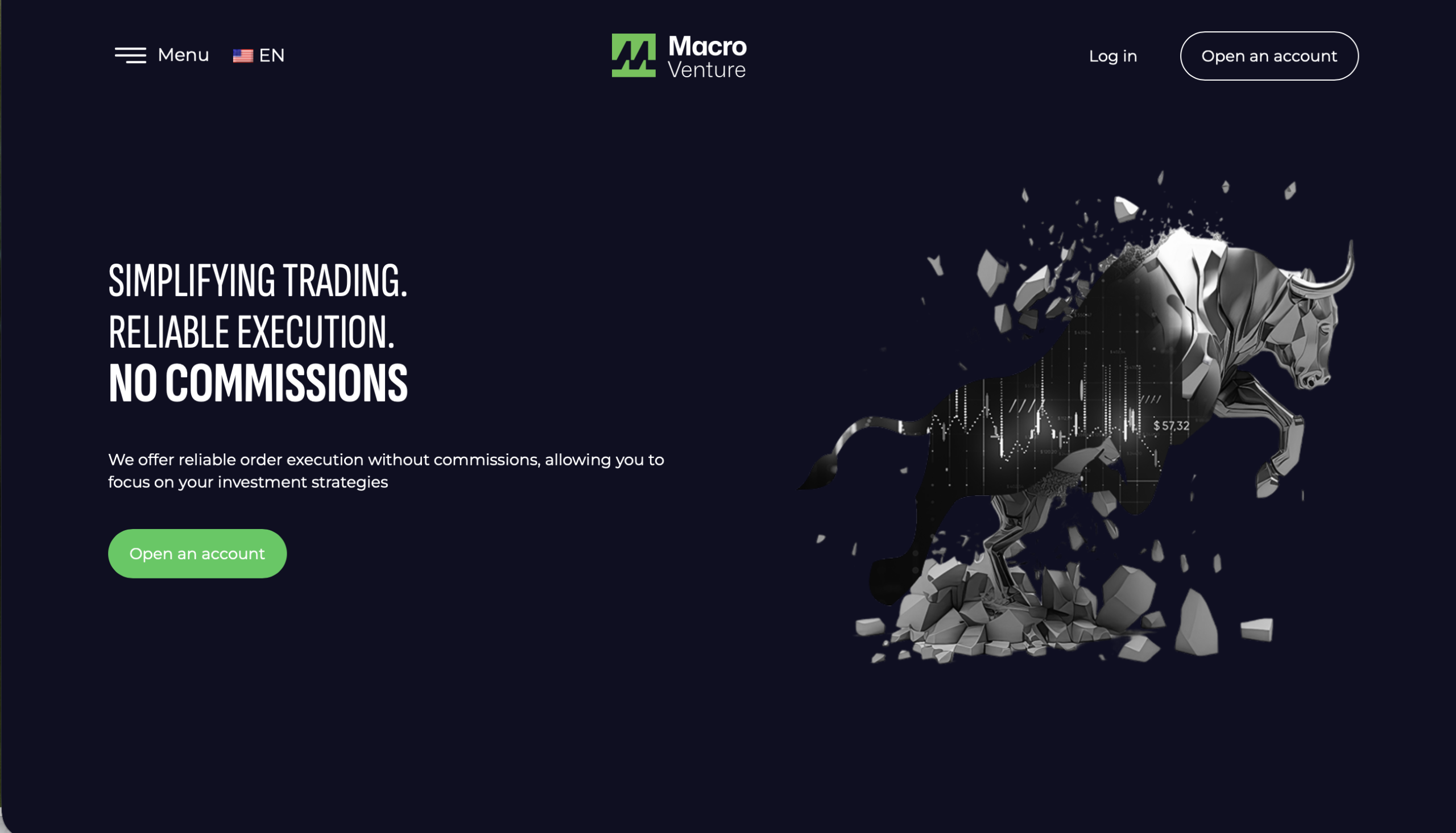 Macro Venture Group website homepage screenshot