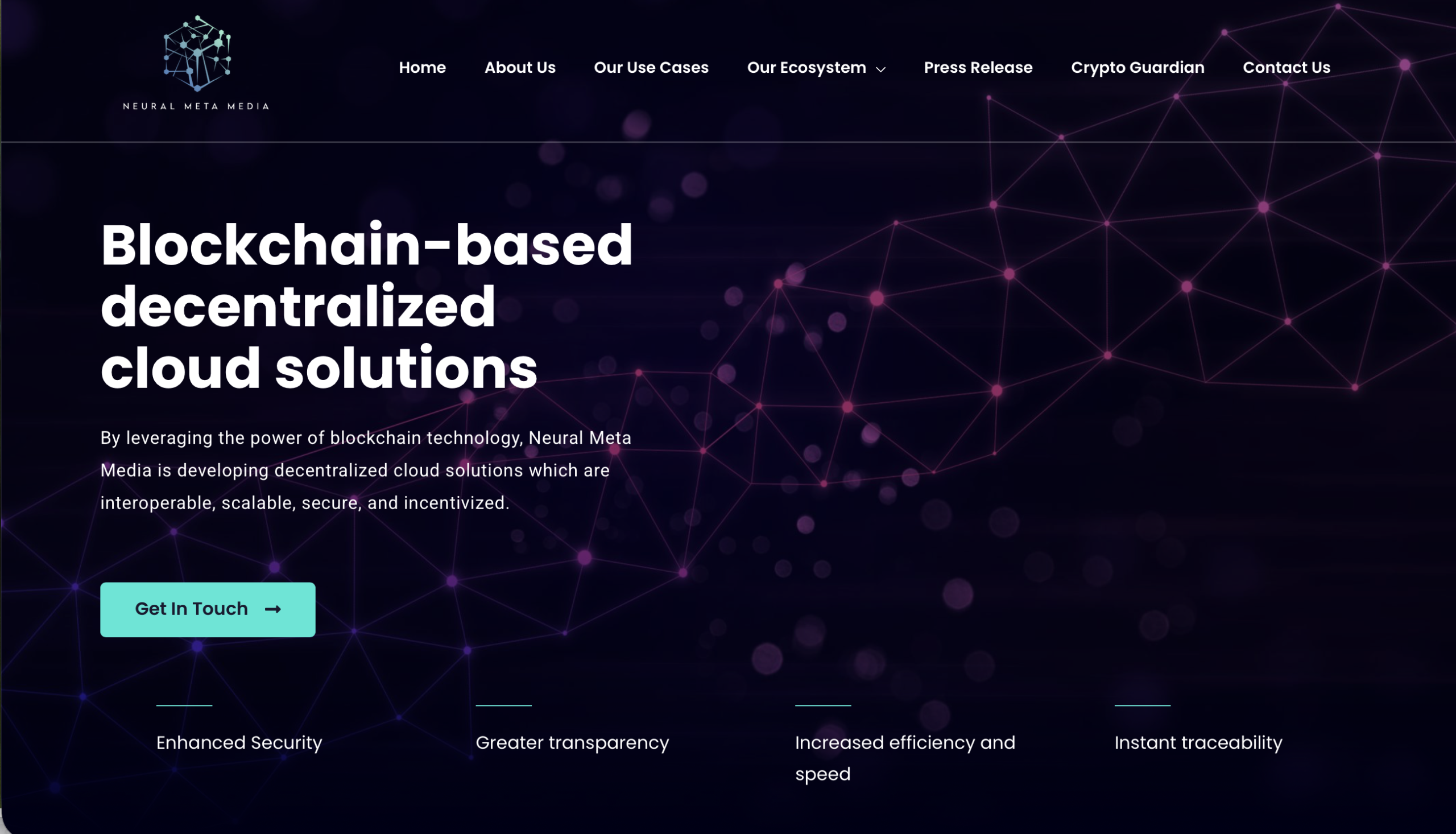 Neural Meta Media Ltd website homepage screenshot