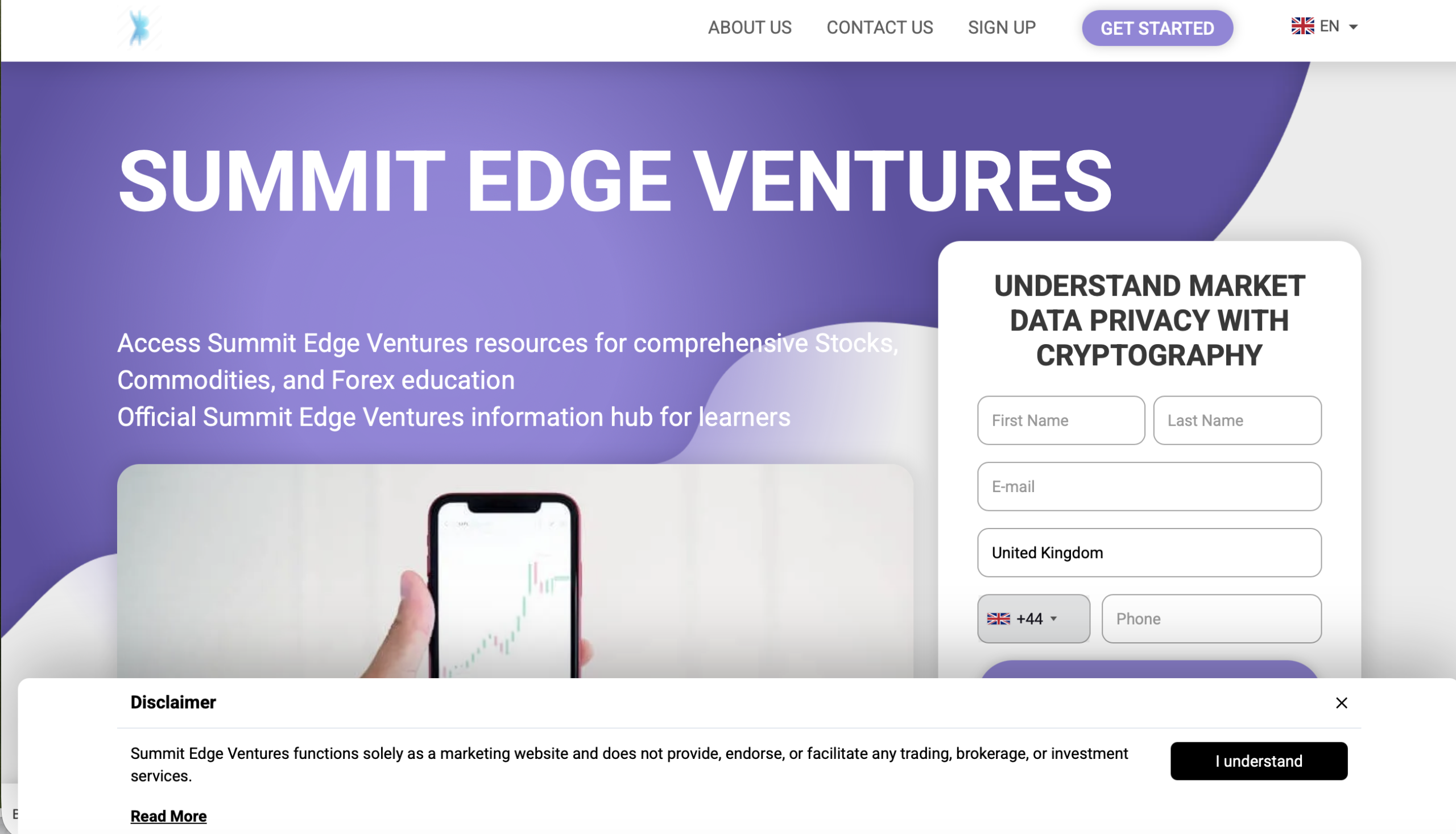 summit-edgeventures.com Summit Edge Ventures website homepage screenshot