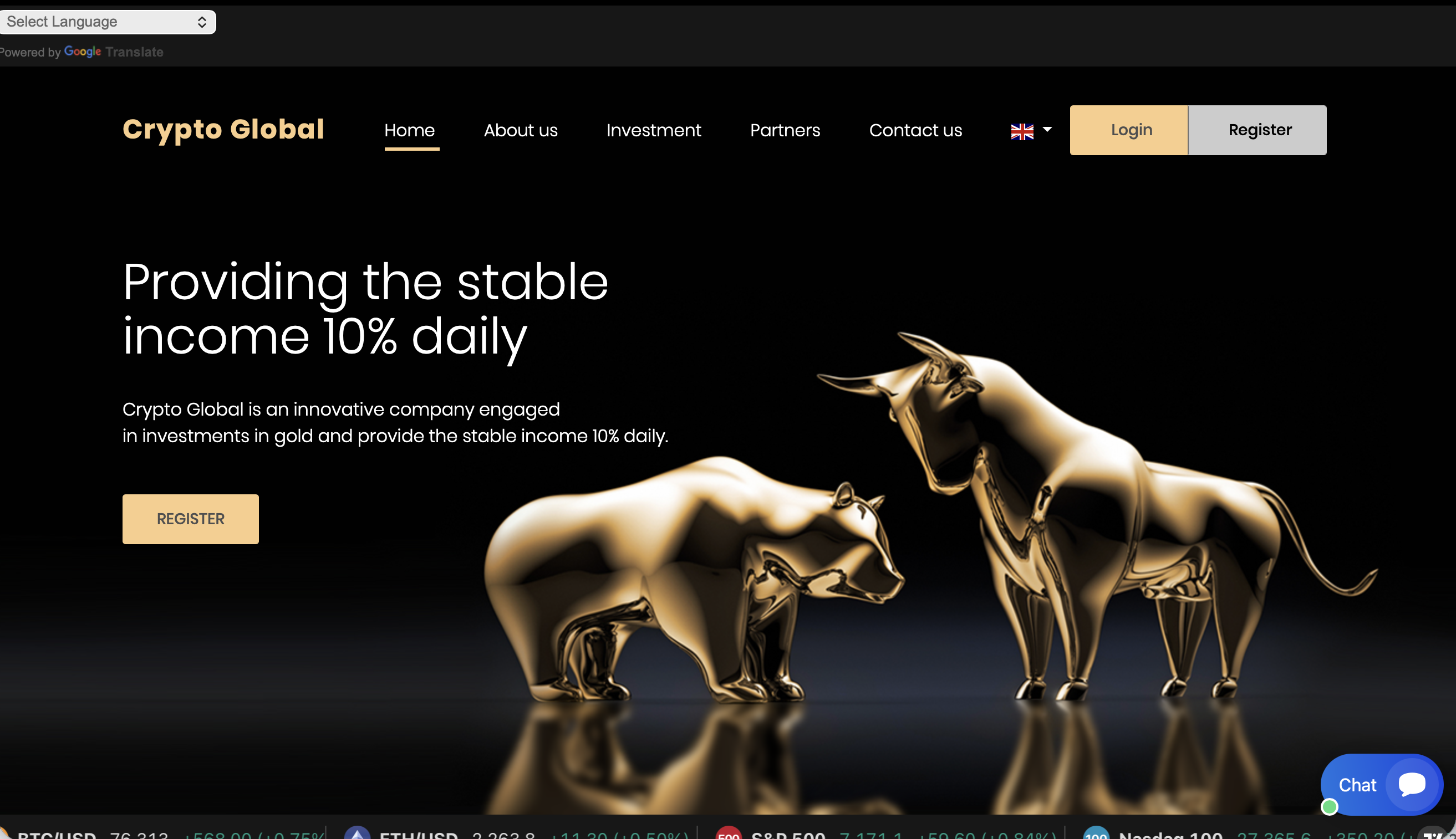 cryptoglobalplatform.pro Crypto Global Platform home page review
